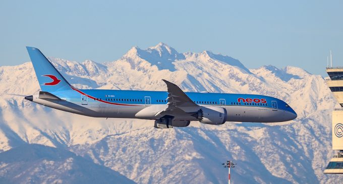 Neos vola con il nuovo boeing Dreamliner 787